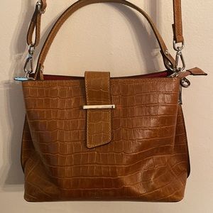 Chiara Ferretti Genuine Leather Crossbody Shoulder Bag Made in Italy